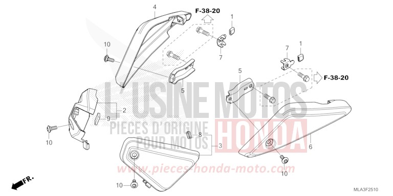 AIR CLEANER SIDE COVER for CMX 1100 "Rebel" BORDEAUX RED METALLIC (R337) from 2021
